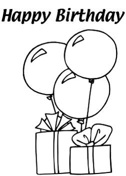 252x350 Balloon Coloring Pages 6