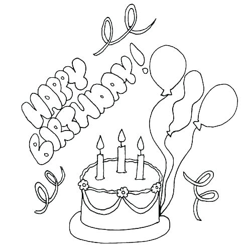 484x500 Printable Coloring Birthday Cards Best Happy Birthday Card