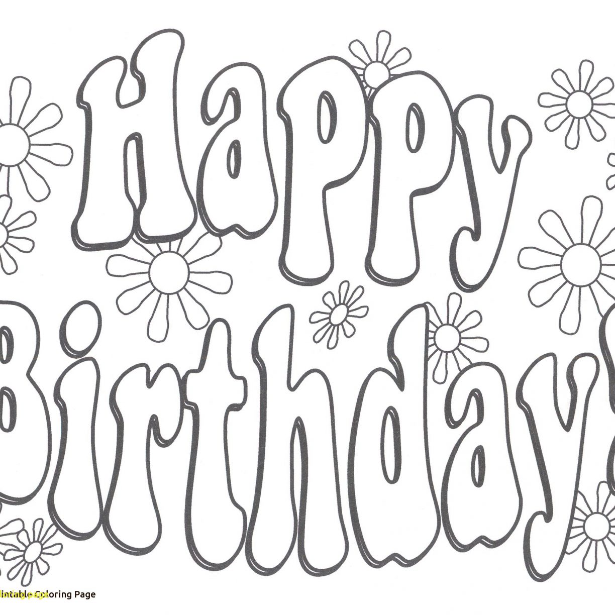 1224x1224 Clever Happy Birthday Coloring Page Pagesor Teacherree Printable