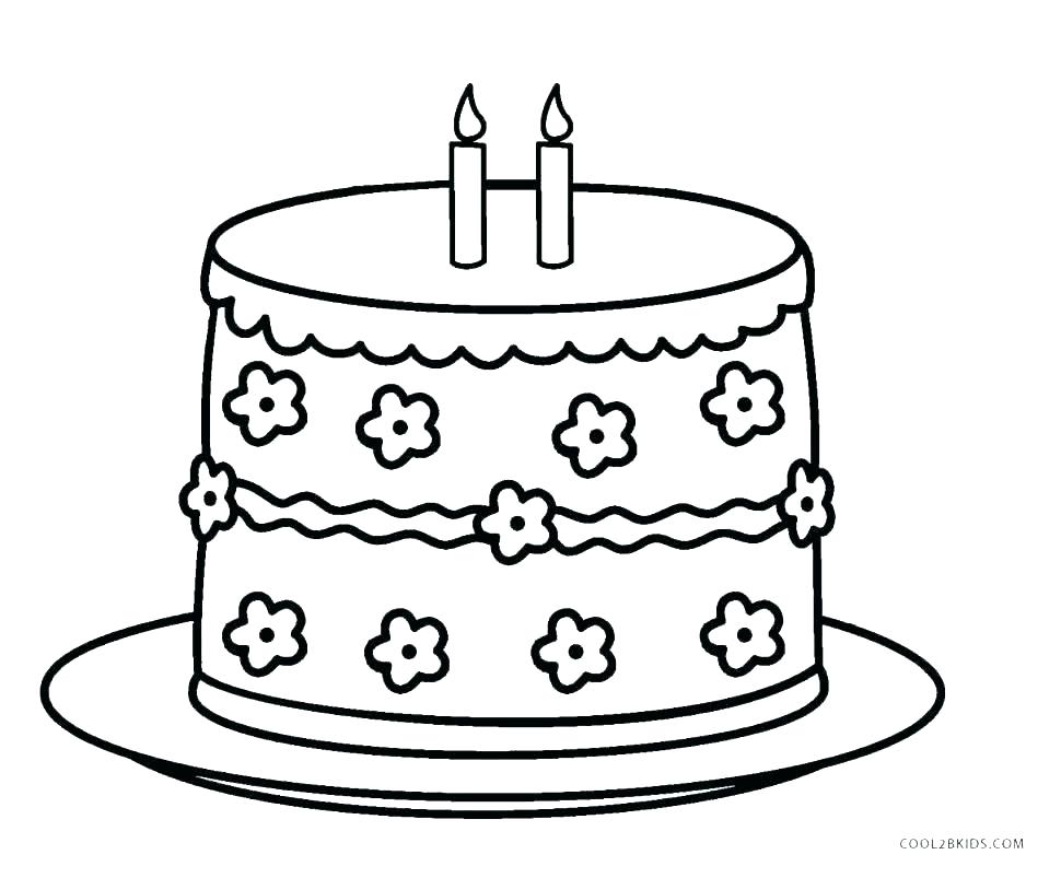970x803 Birthday Cake Coloring Pages Birthday Cake Coloring Pages