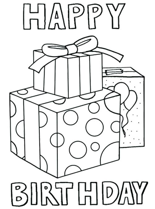 500x673 Happy Birthday Card Free Printable Coloring Pages For Birthday
