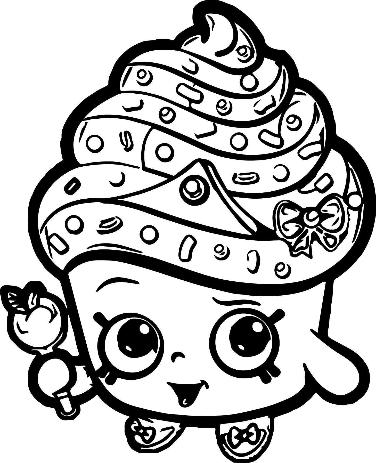 1458x1795 Shopkins Happy Birthday Coloring Page Collections