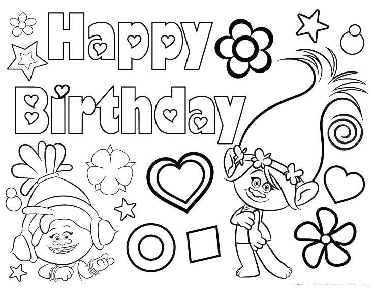 736x568 Happy Birthday Aunt Coloring Pages Happy Birthday Coloring Pages