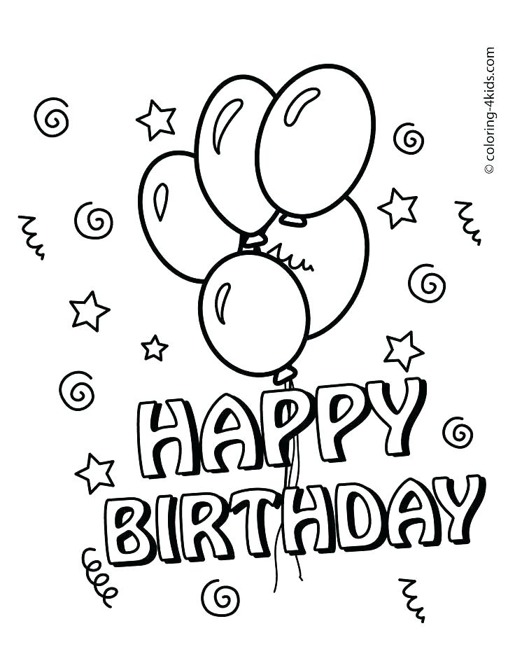 736x934 Happy Birthday Coloring Pages Printable Birthday Cards For Kids