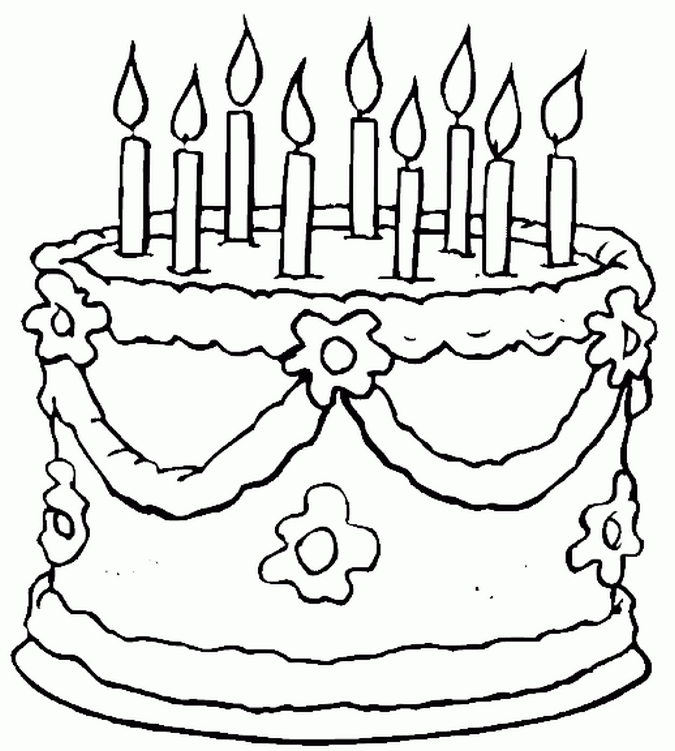 675x751 Birthday Coloring Pages For Kids Marvelous Birthday Coloring Page