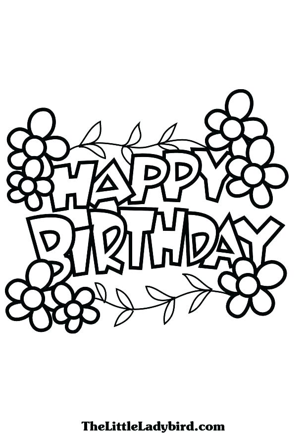 618x874 Happy Birthday Coloring Pages For Sister Coloring Pages For Girls