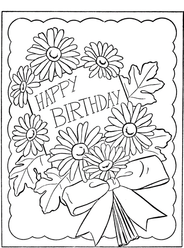 610x820 Happy Birthday Coloring Page Best Of Free Printable Happy Birthday