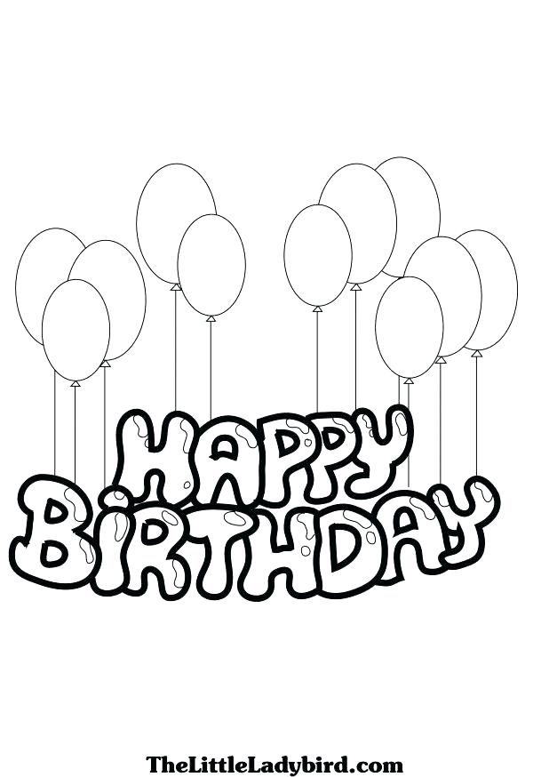 618x874 Happy Birthday Coloring Pages Printable Birthday Coloring Cards