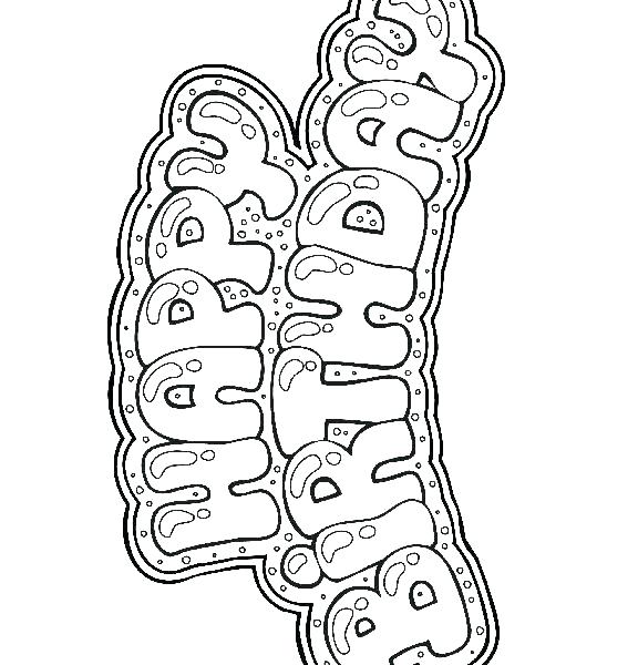 576x600 Printable Happy Birthday Coloring Pages Printable Happy Birthday