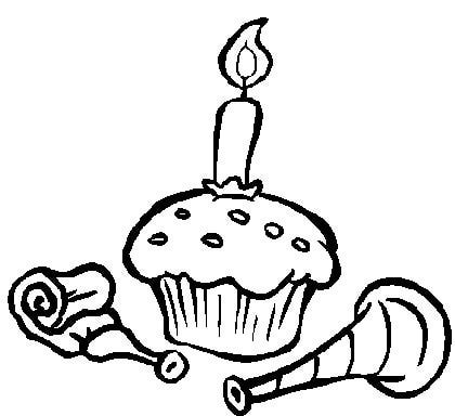 420x384 Cupcake Coloring Pages