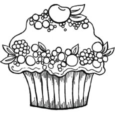 230x230 Top 25 Free Printable Cupcake Coloring Pages Online