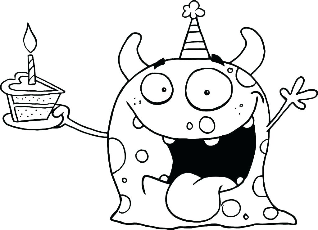 1024x741 Happy Birthday Coloring Images