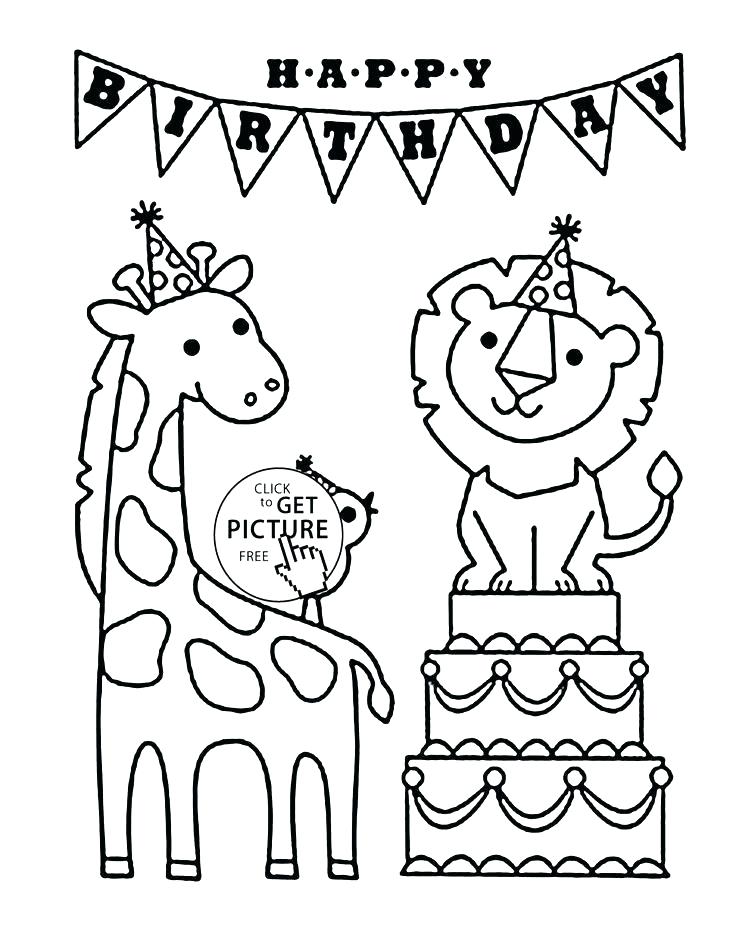 736x951 Coloring Happy Birthday Dad Coloring Pages Free And Funny Animals
