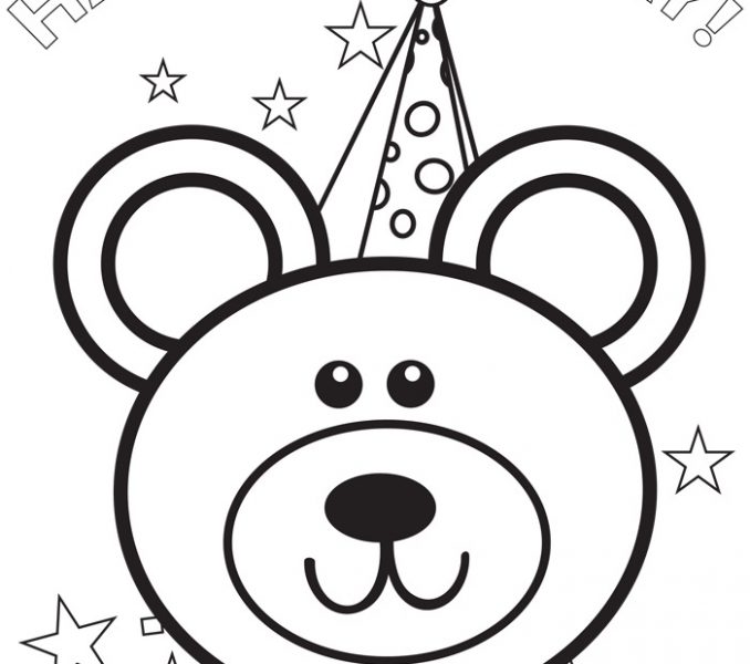 678x600 Happy Birthday Coloring Pages Disney Best Happy Birthday Wishes