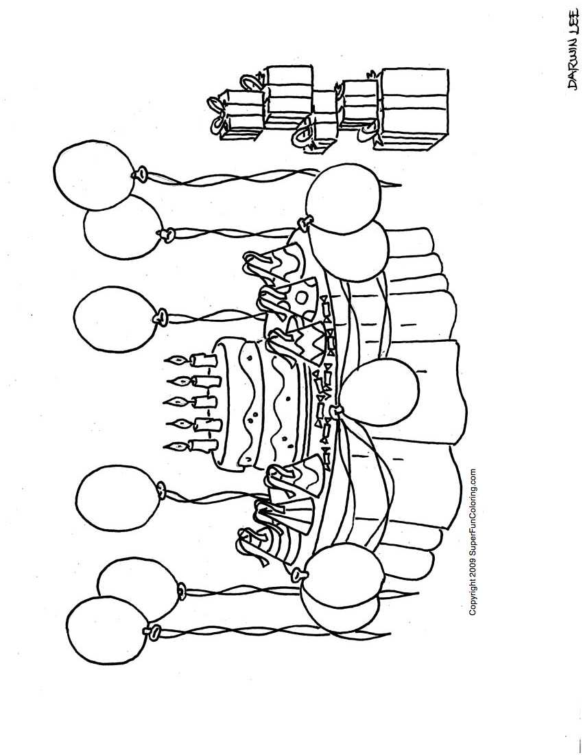 850x1100 6 Marvellous Happy Birthday Coloring Pages