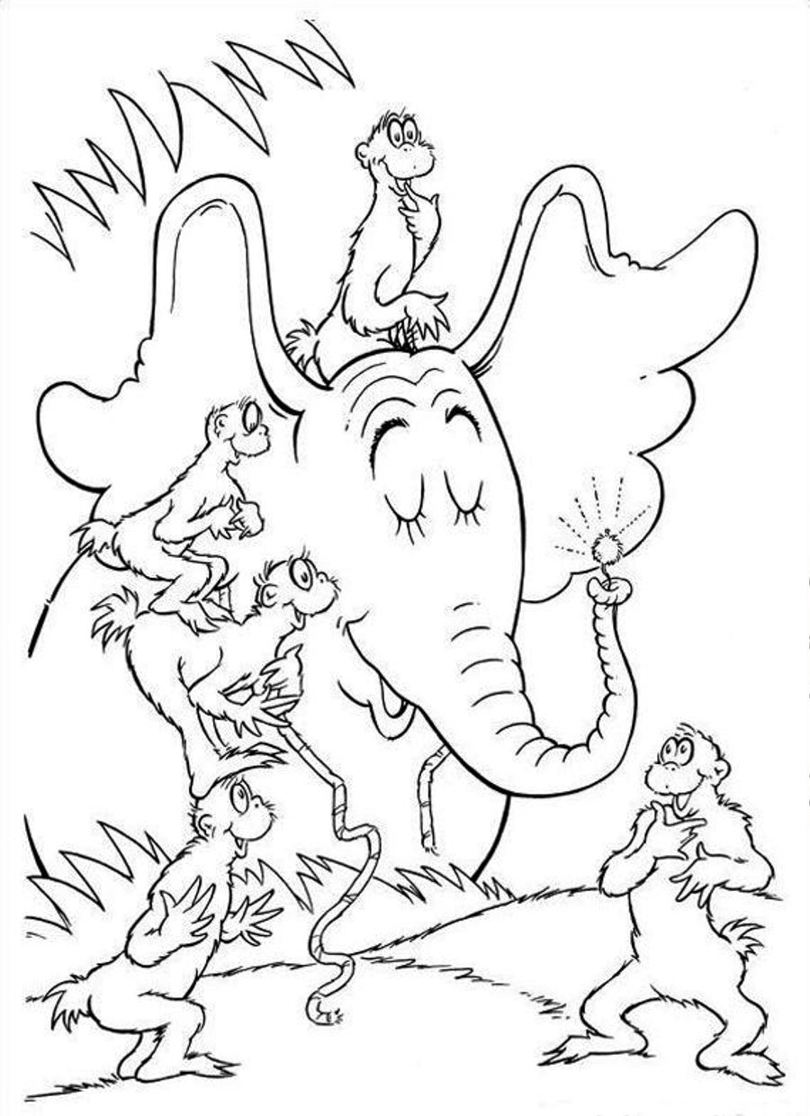 900x1240 Best Happy Birthday Dr Seuss Coloring Pages Free 2017 Printable