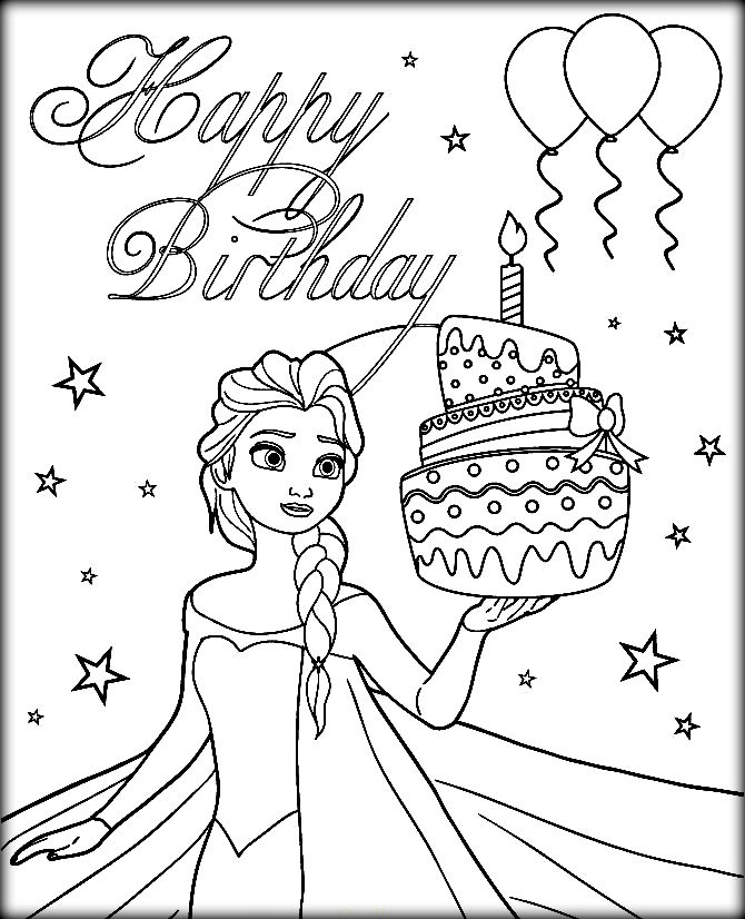 670x826 Happy Birthday Anna Coloring Pictures