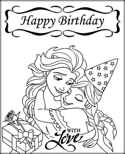 474x584 Happy Birthday Frozen Coloring Pages Coloring Pages, Coloring Page