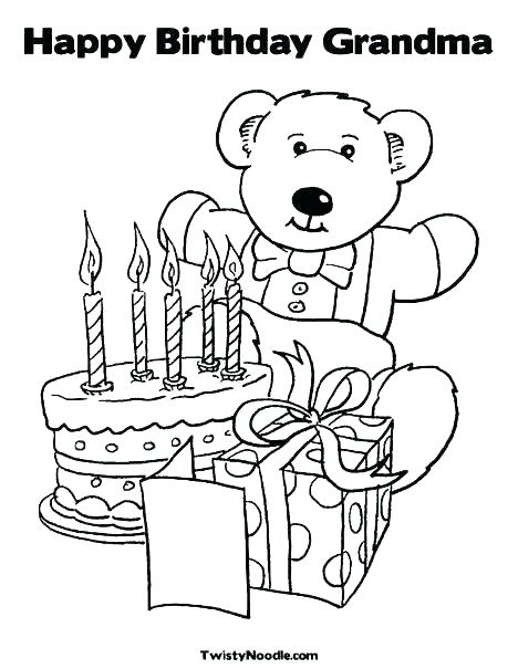 468x605 Coloring Page Birthday Card