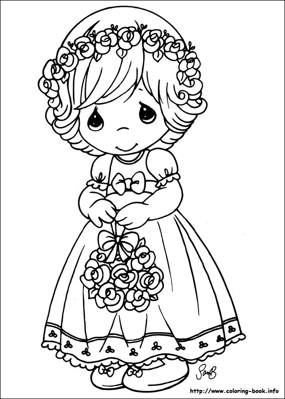 567x794 Precious Moments Happy Birthday Coloring Pages
