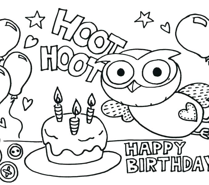 678x600 Happy Birthday Grandma Coloring Page Happy Birthday Coloring Pages