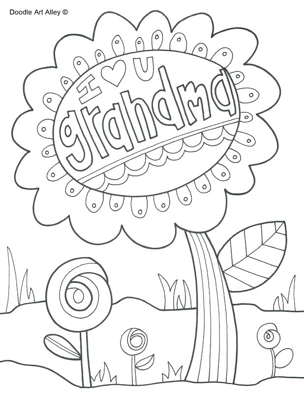 618x800 Hidden Pictures Colouring Pages Happy Birthday Grandma Coloring