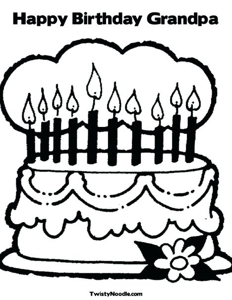 468x605 Happy Birthday Grandpa Coloring Pag Pages Page Coloring Collection