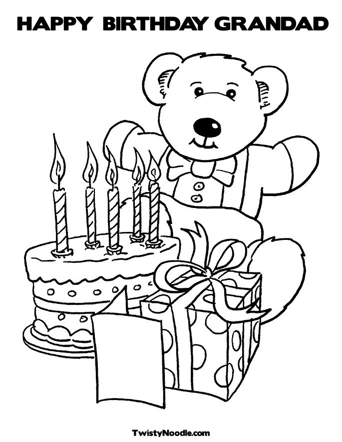 685x886 Happy Birthday Grandpa Printable Coloring Pages Happy Birthday