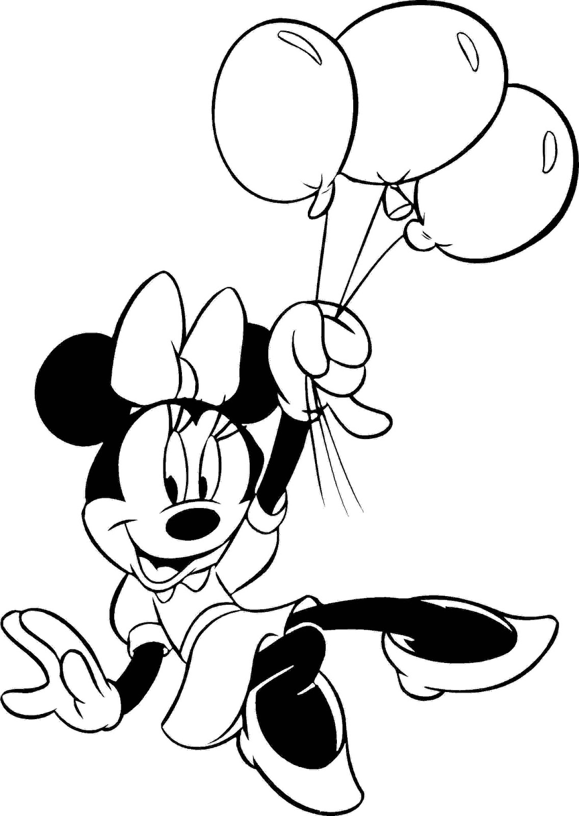 1136x1600 Minni Mouse Coloring Pages Printable