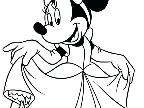567x425 Minnie Mouse Coloring Pages X Minnie Mouse Coloring Pages Happy