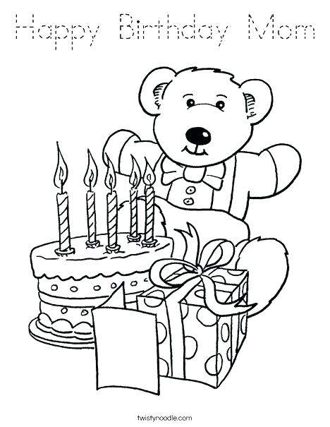 468x605 Coloring Pages Happy Birthday Happy Birthday Mommy Coloring Pages