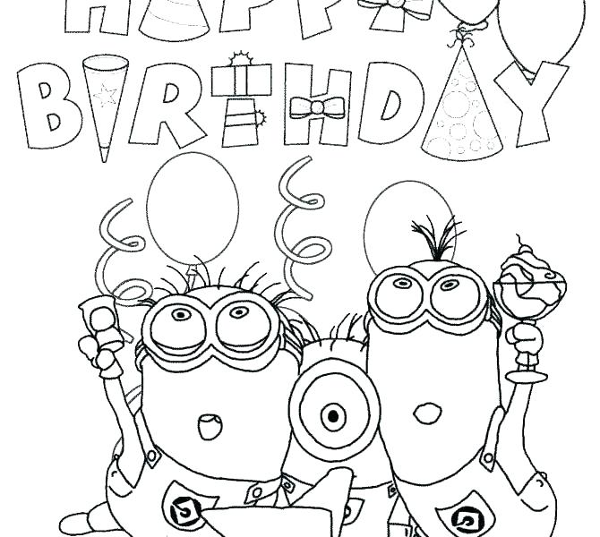 Happy Birthday Nana Coloring Pages