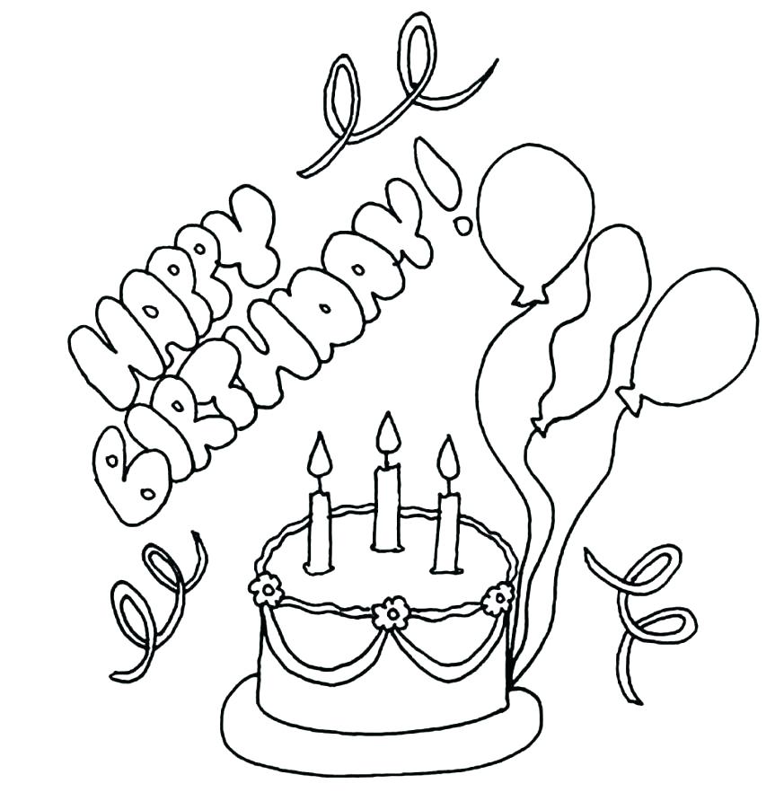 863x892 Happy Birthday Grandma Coloring Page Happy Birthday Nana Coloring