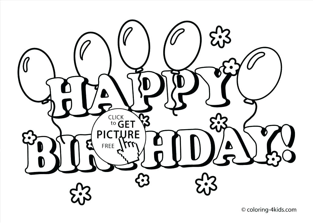 1024x730 Happy Birthday Nana Coloring Pages S Happy Birthday Nana Colouring