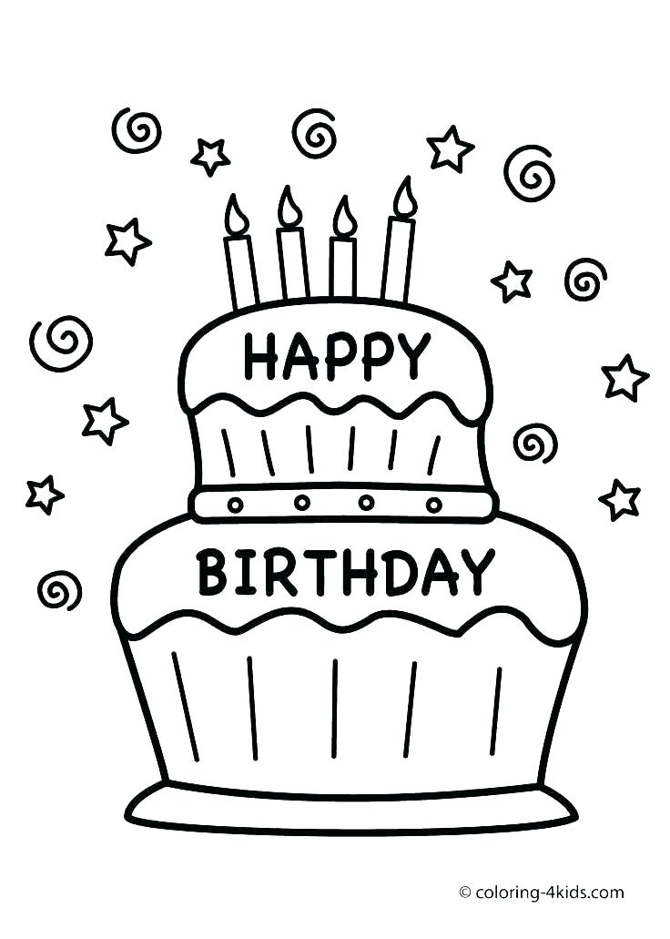 736x1031 Birthday Cards Happy Birthday Grandma Coloring Sheets Birthday