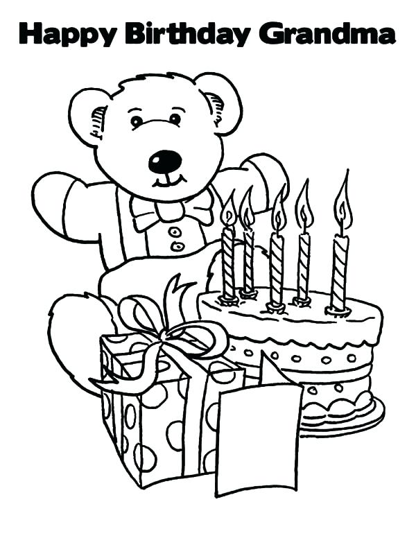 600x776 Coloring Happy Birthday Nana Coloring Pages Games Unblocked