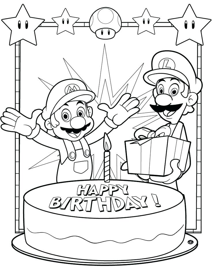 735x936 Printable Happy Birthday Coloring Pages Happy Birthday Papa