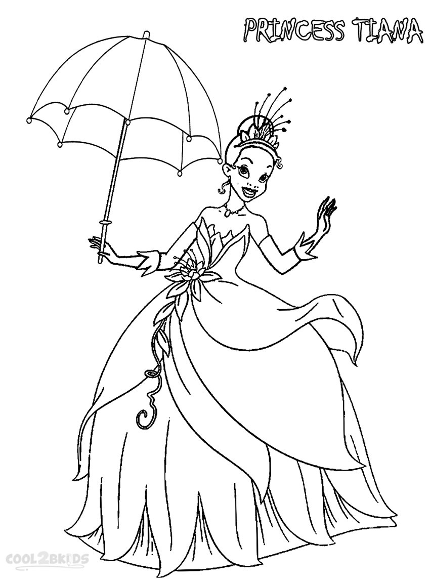 850x1150 Unique Printable Princess Tiana Coloring Pages For Kids Coloring