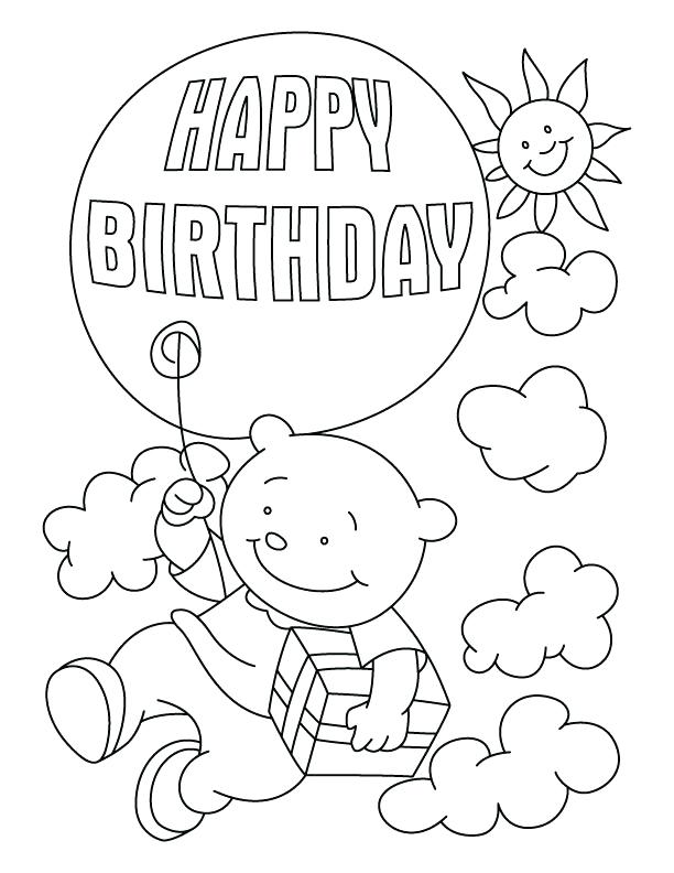 612x792 Birthday Coloring Sheets Birthday Printable Coloring Book Pages