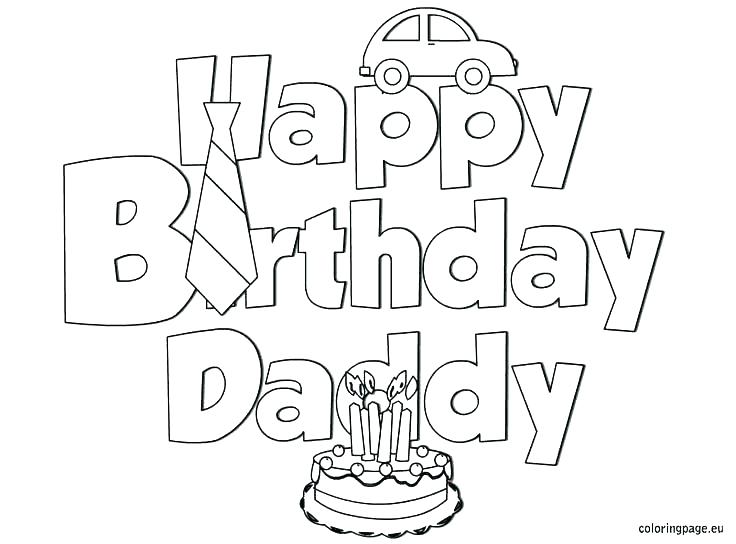 736x544 Birthday Coloring Sheets Happy Birthday Card Printable Coloring