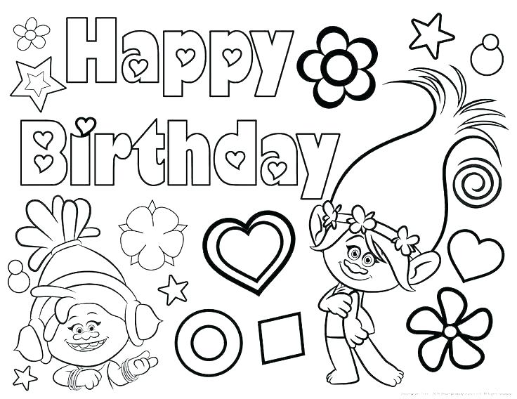 736x568 Coloring Pages Happy Birthday Happy Birthday Sis Coloring Page