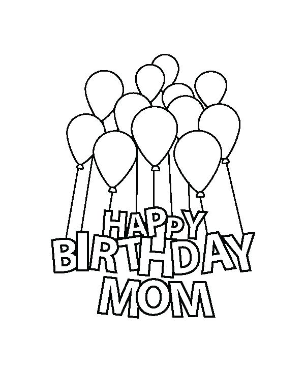 600x730 Coloring Pages That Say Happy Birthday Lovely Happy Birthday