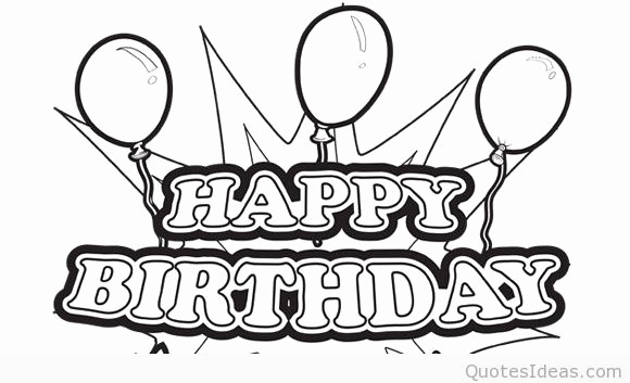 580x353 Happy Birthday Brother Coloring Pages Luxury Happy Birthday Wishes