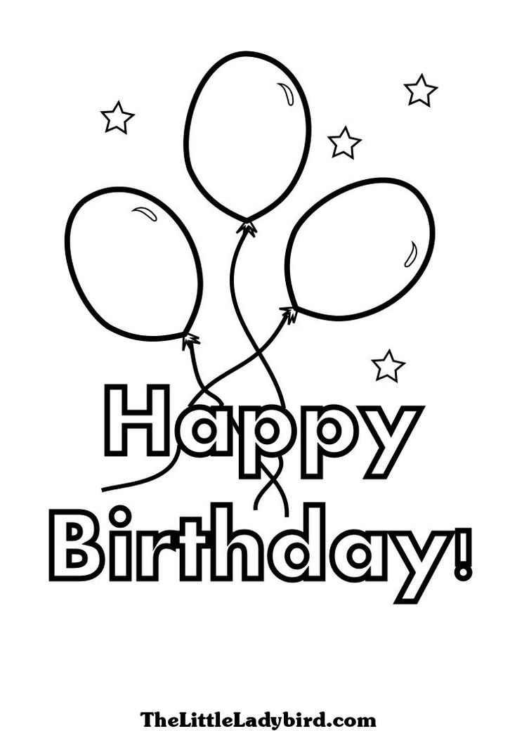 736x1040 122 Best Happy Birthday Coloring Pages Images On Adult