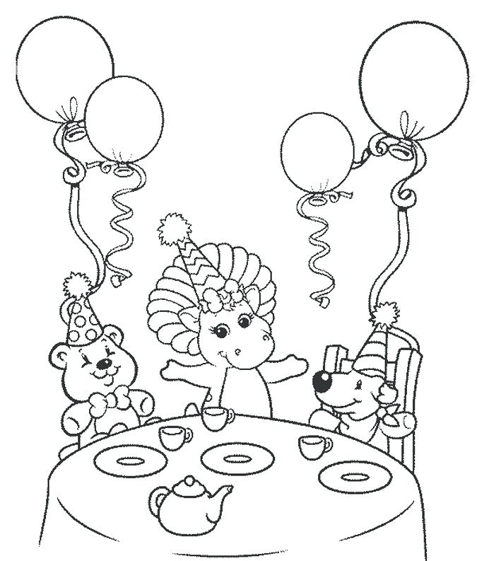 675x793 Happy Birthday Coloring Barney Happy Birthday Coloring Pages Happy