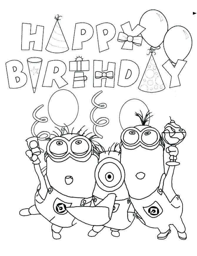670x867 Happy Birthday Coloring Pages For Sister Free Coloring Coloring
