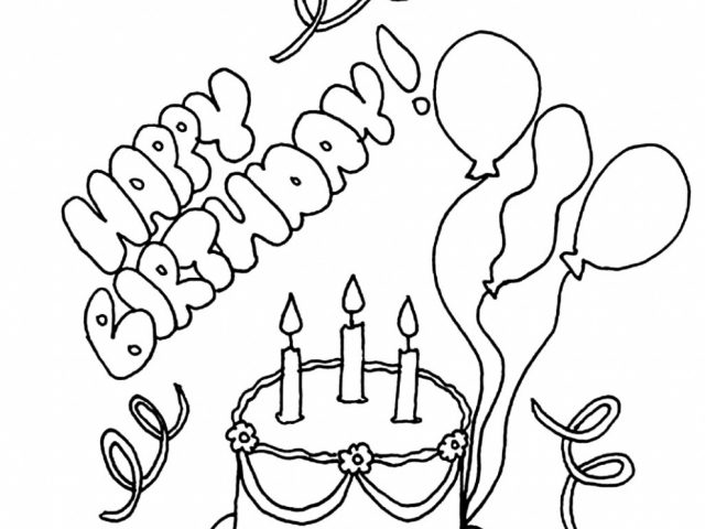 640x480 Happy Birthday Colouring In Cards New Happy Birthday Sister