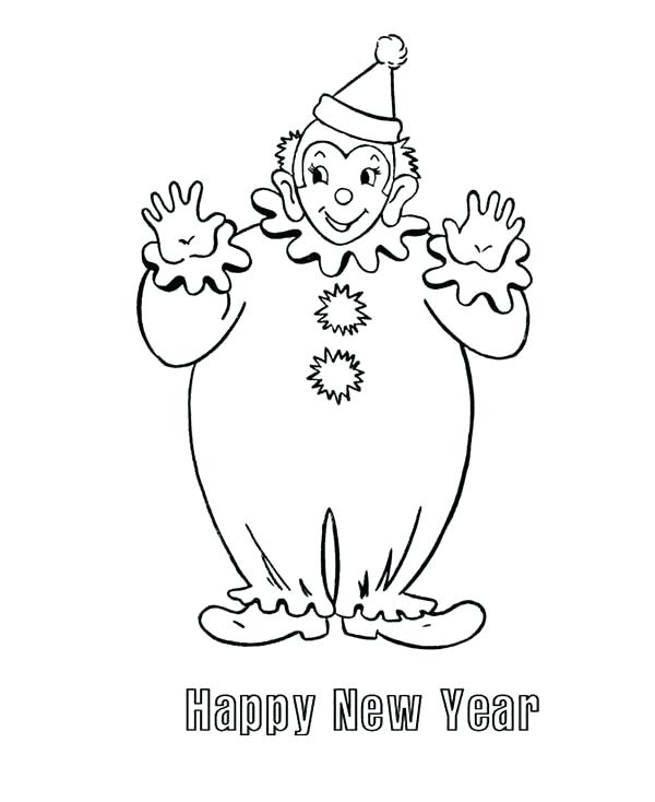 600x734 Clown Coloring Sheets Clown Coloring Page Clown Coloring Page Pin