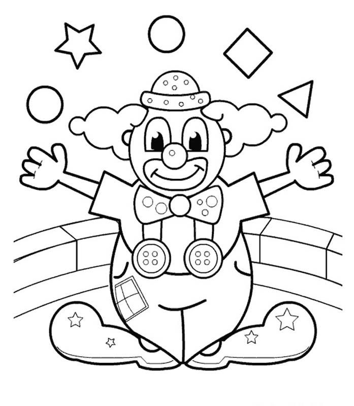 697x799 Clowns Coloring Pages