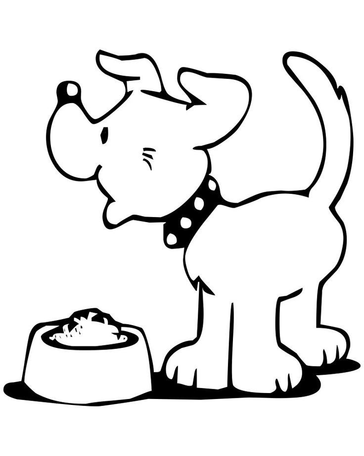 Happy Dog Coloring Pages